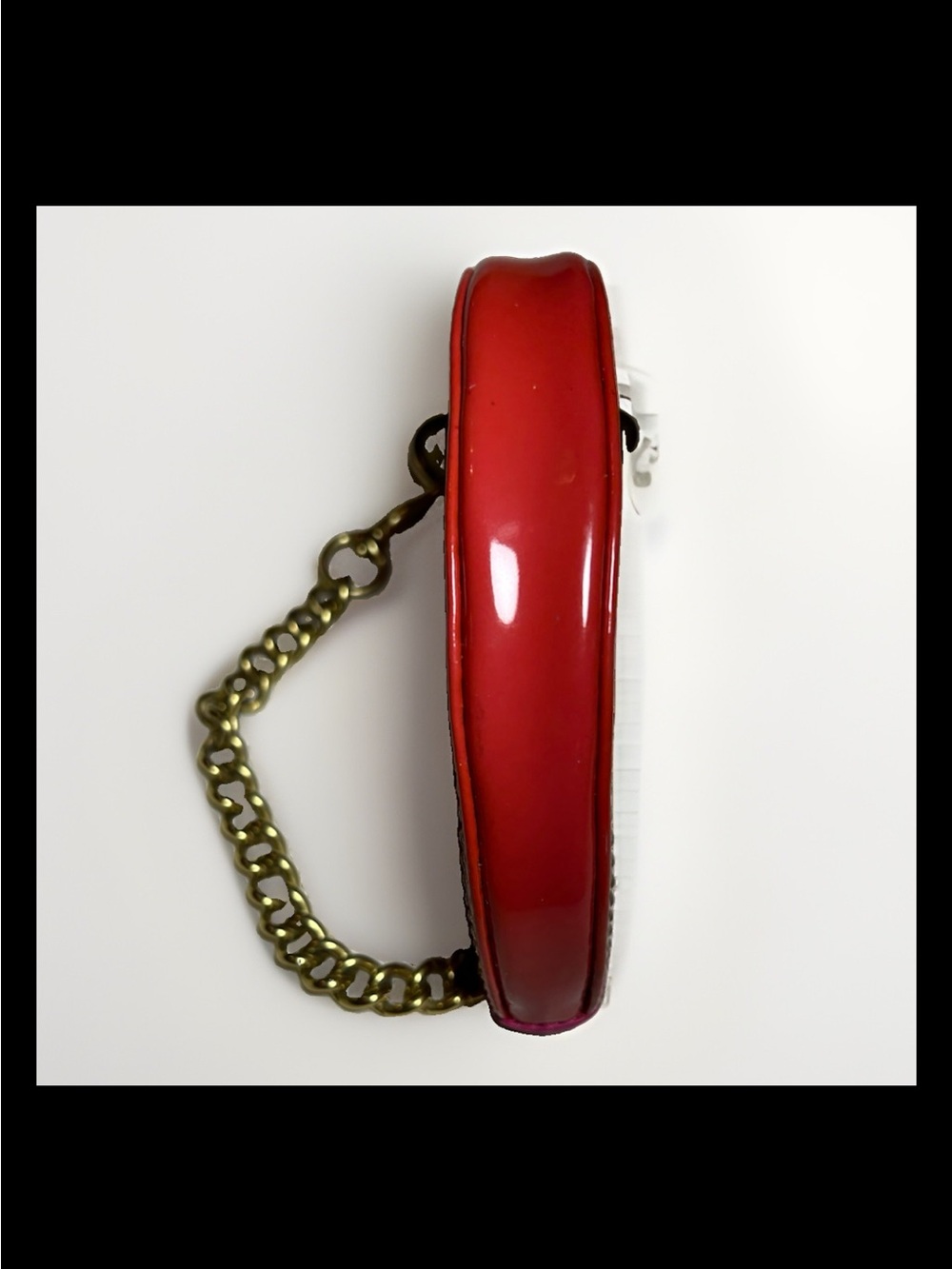 Coach Spring Daisy Flower Coin Purse Pink/Red Patent Leather, 2007 Style: #40483 - Picture 4 of 6